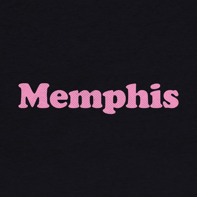 Memphis, Tennessee - TN,  Retro Typography by thepatriotshop